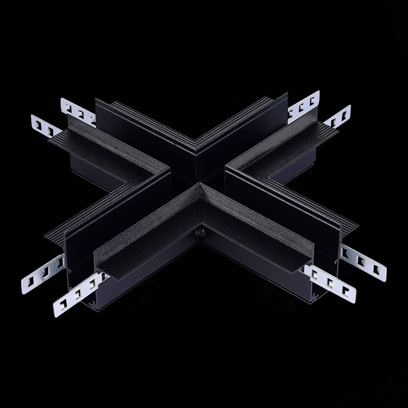 Коннектор X-образный для встраиваемого магнитного шинопровода под ГКЛ 12мм ST Luce Skyline 48 ST007.400.12