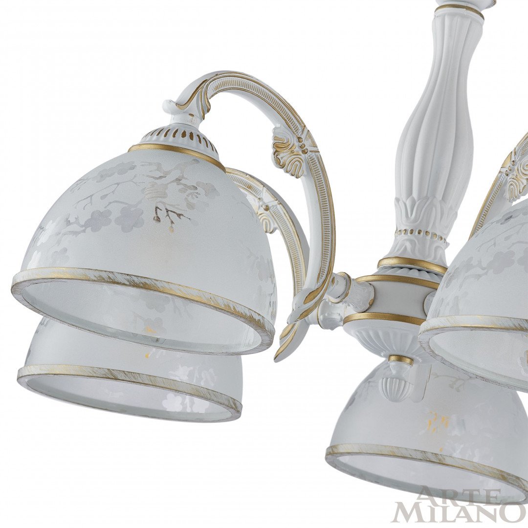 349737/5 WT+G Подвесная люстра Arte Milano Am349737 349737/5 WT+G