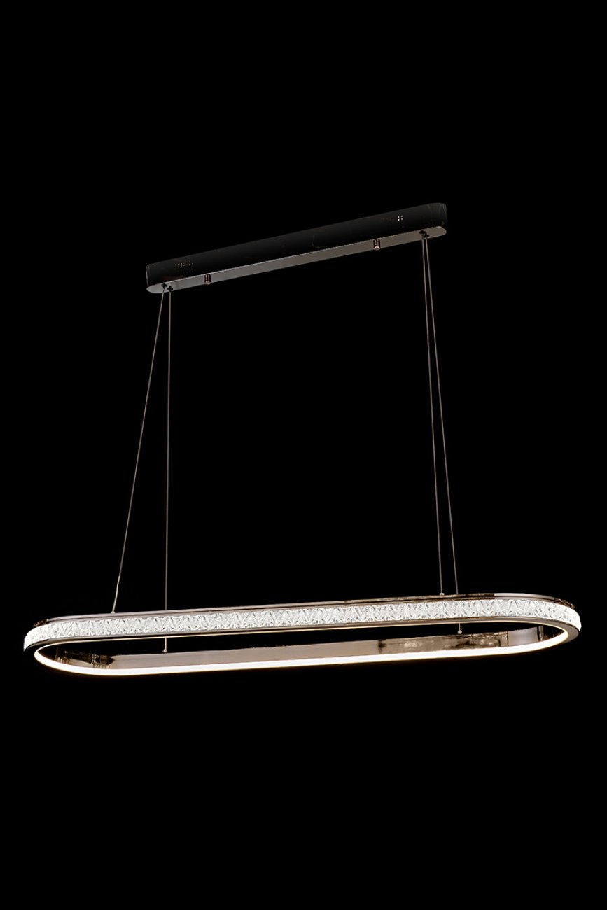 Подвесная люстра LEON Aida LE7707/1050L Black Chrome