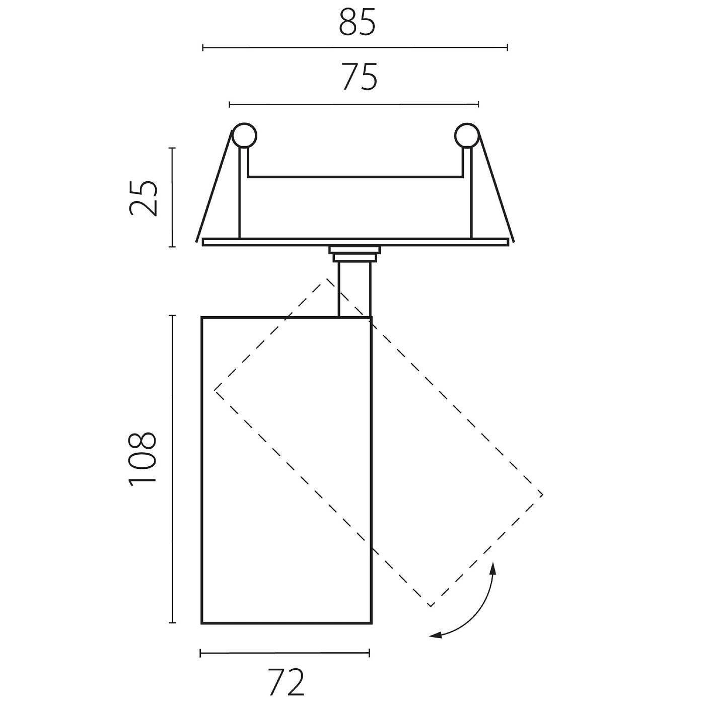 Встраиваемый светильник Lightstar Alta Base A5237RS