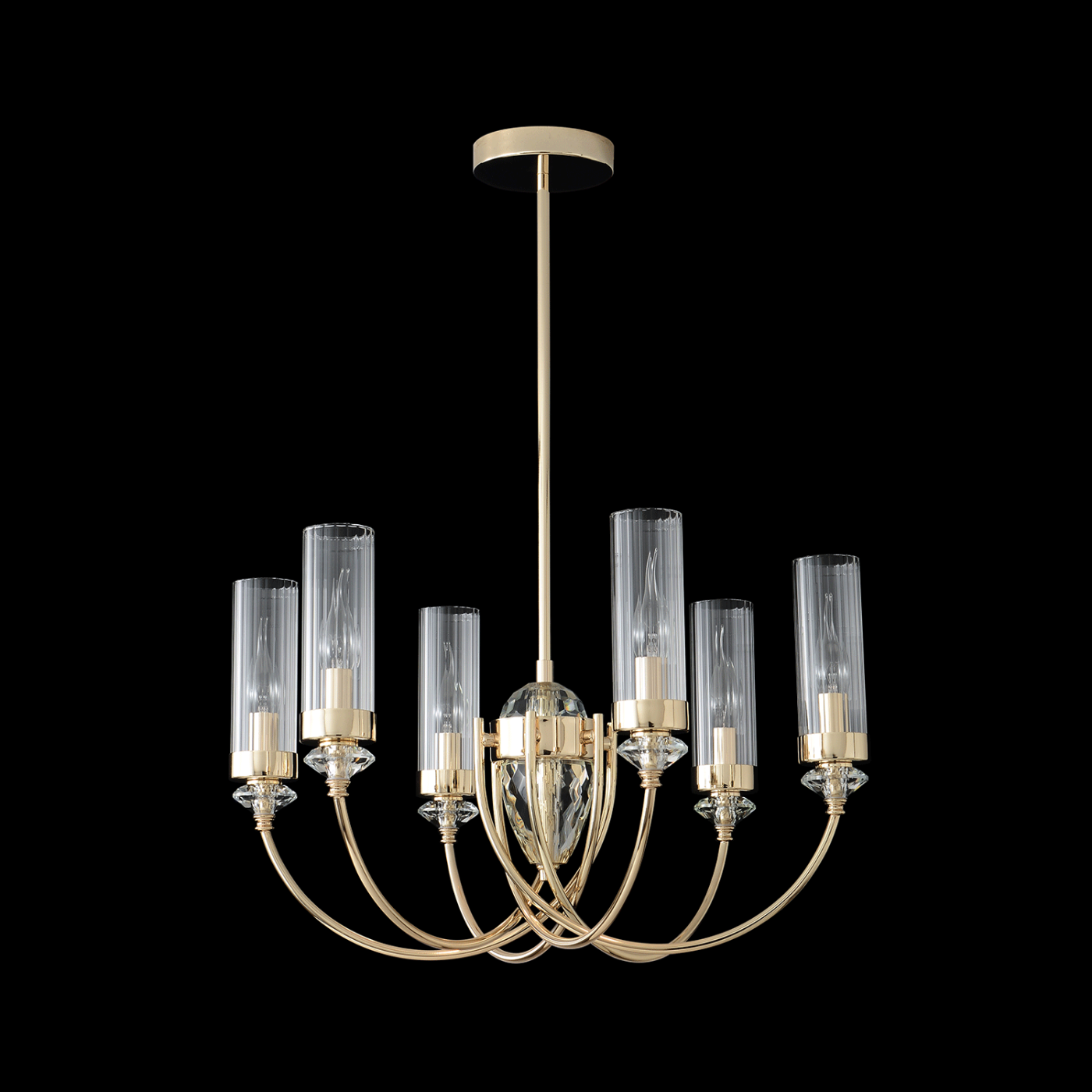 Люстра на штанге Crystal Lux Secret SECRET SP6 GOLD