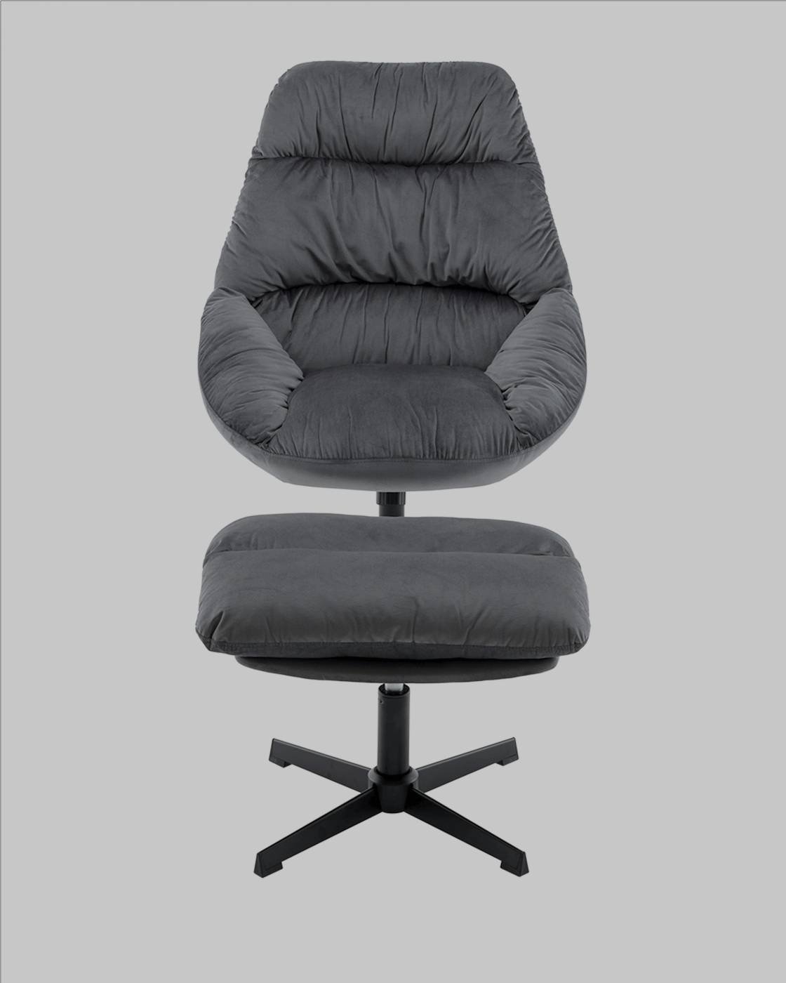 Кресло Stool Group Оррелл QH-8347KT-OT HLR-21 dark grey