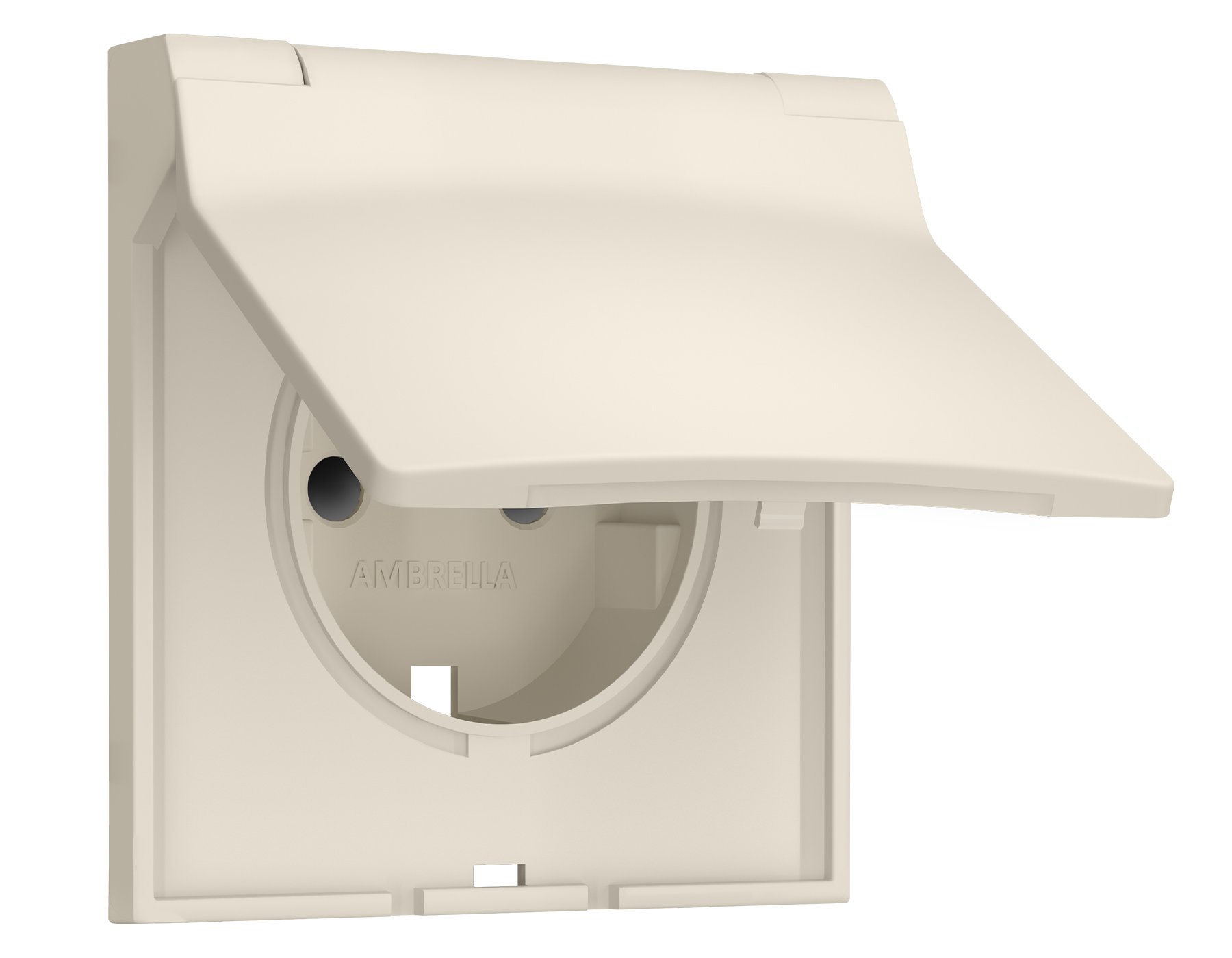 SP3280 SP3280 Лицевая панель SIGMA (Бежевый матовый) для электрической розетки с/з со шторками и крышкой IP44 QUANT PRO