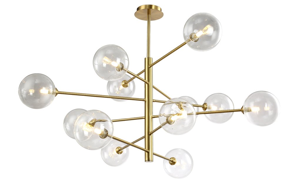 MARZO SP12 BRONZE/TRANSPARENTE Потолочная люстра Crystal Lux Marzo MARZO SP12 BRONZE/TRANSPARENTE