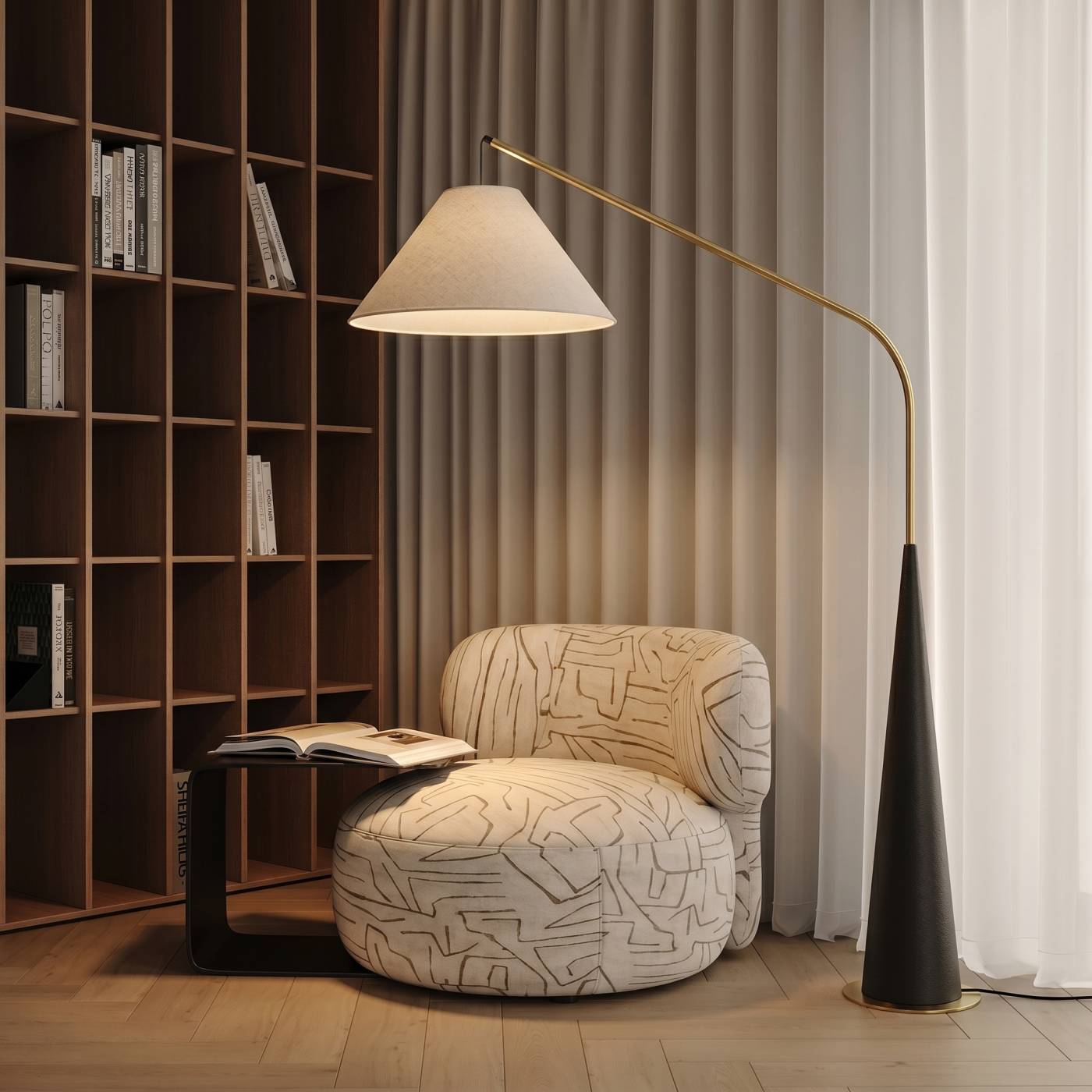 10570F Black Торшер напольный Bobbie Loft It 10570F Black
