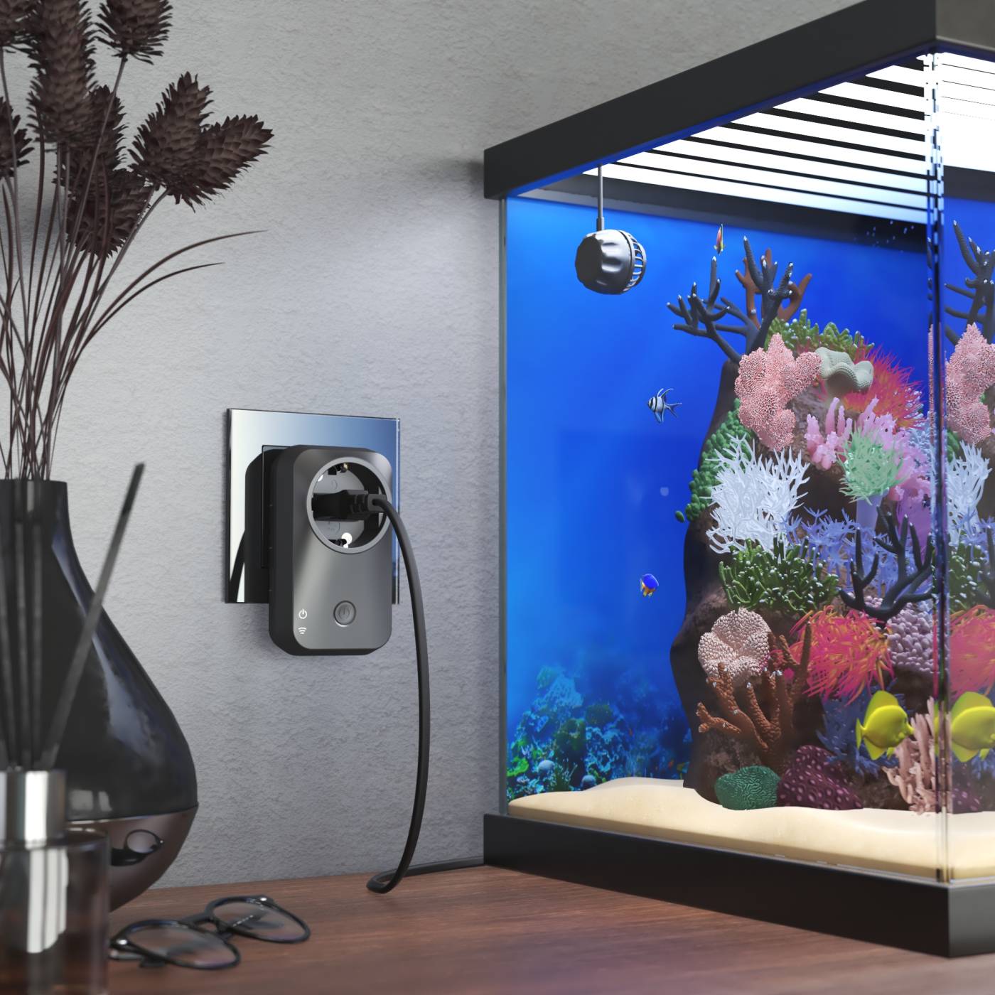 76100/00 Умная розетка Черный матовый Розетка Elektrostandard 76100/00 Умная розетка Черный матовый