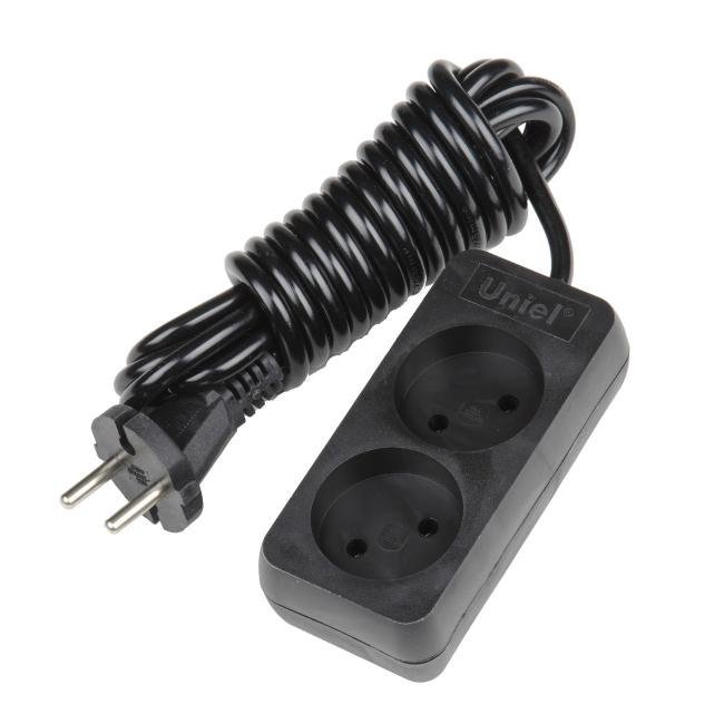Удлинитель Uniel Standard S-CD2-3 BLACK