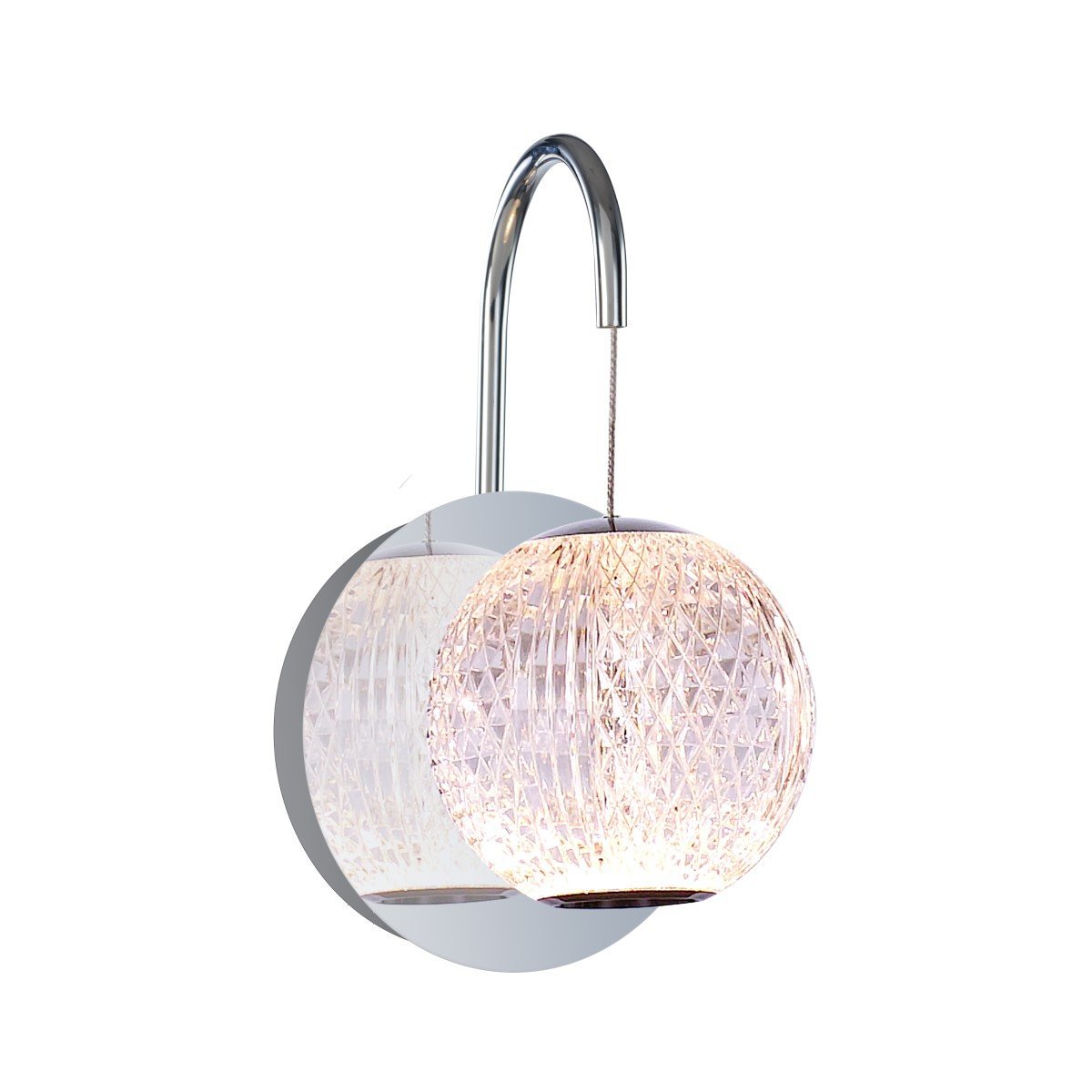 MB20001012-1A chrome Настенное бра Delight Collection Elliot Diamante MB20001012-1A chrome