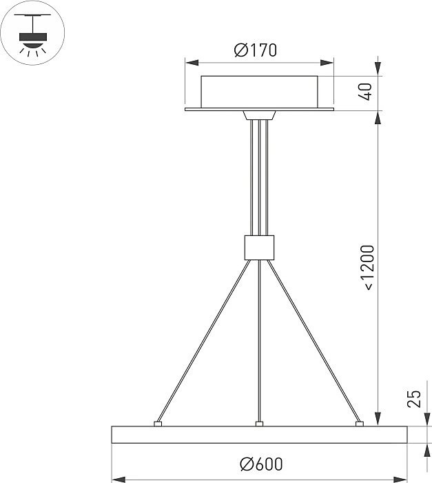 046244 Светильник подвесной Arlight Congo 046244