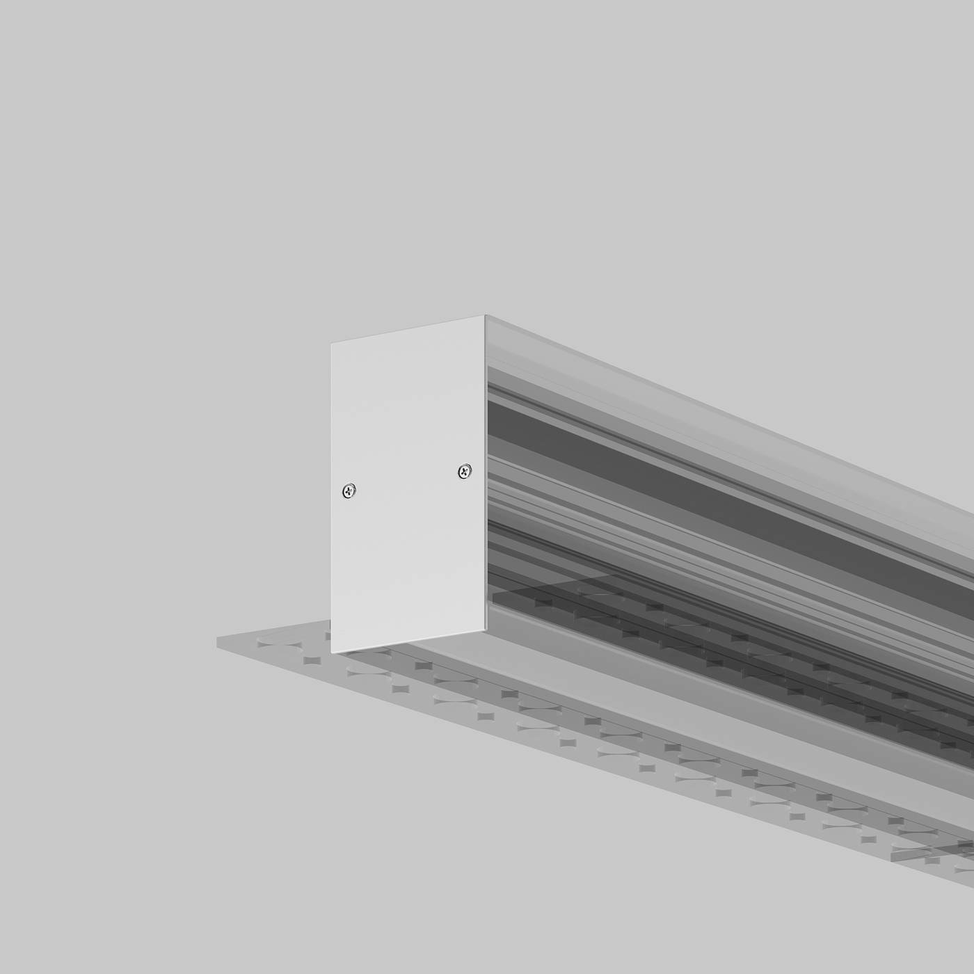 Комплект заглушек (для профиля 65×42) 2 шт. Maytoni Встраиваемый со скрытым фланцем профиль 642056