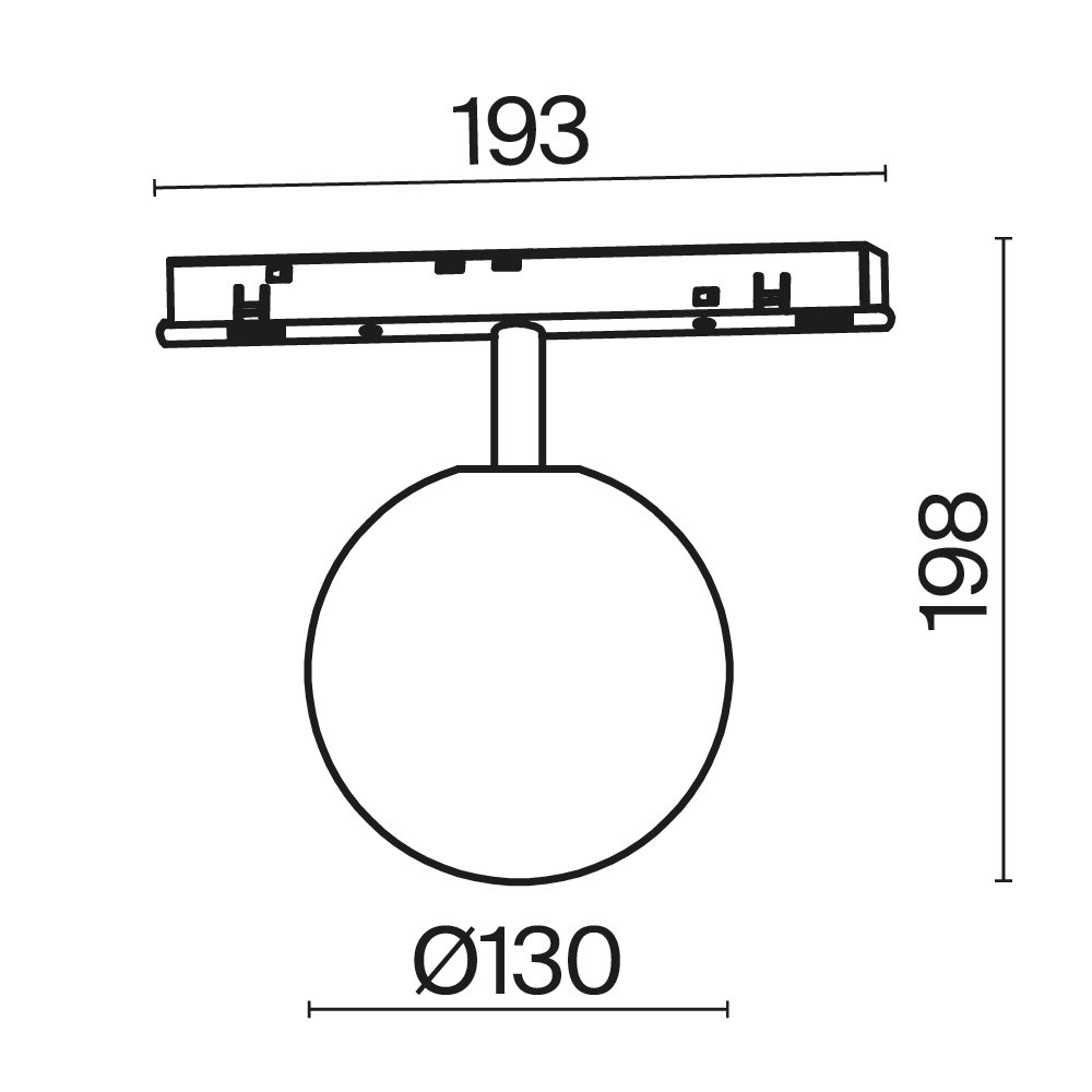Трековый светильник Maytoni Luna Exility TR038-4-5WTW-DD-B