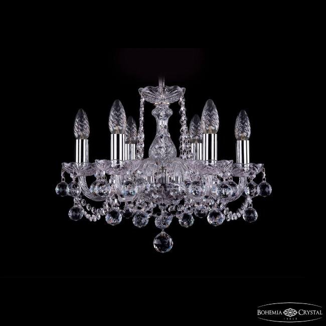 1402/6/141 Ni Balls Подвесная хрустальная люстра 1402 Bohemia 1402/6/141 Ni Balls