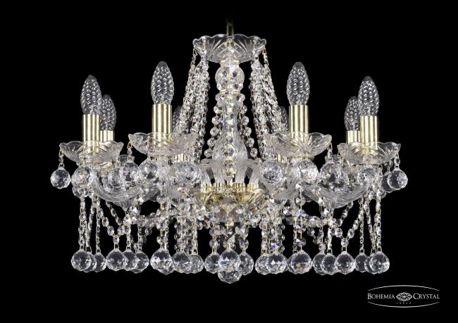 1413/8/200 G Balls Подвесная хрустальная люстра 1413 Bohemia 1413/8/200 G Balls