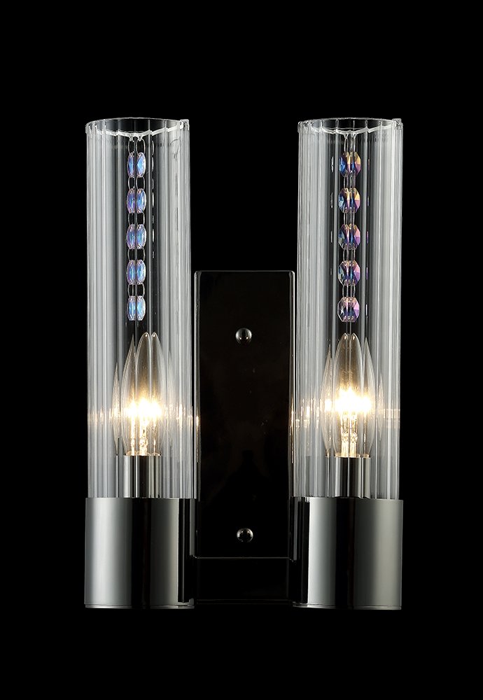 Настенное бра Crystal Lux Otono OTONO AP2 BLACK CHROMIUM/TRANSPARENTE