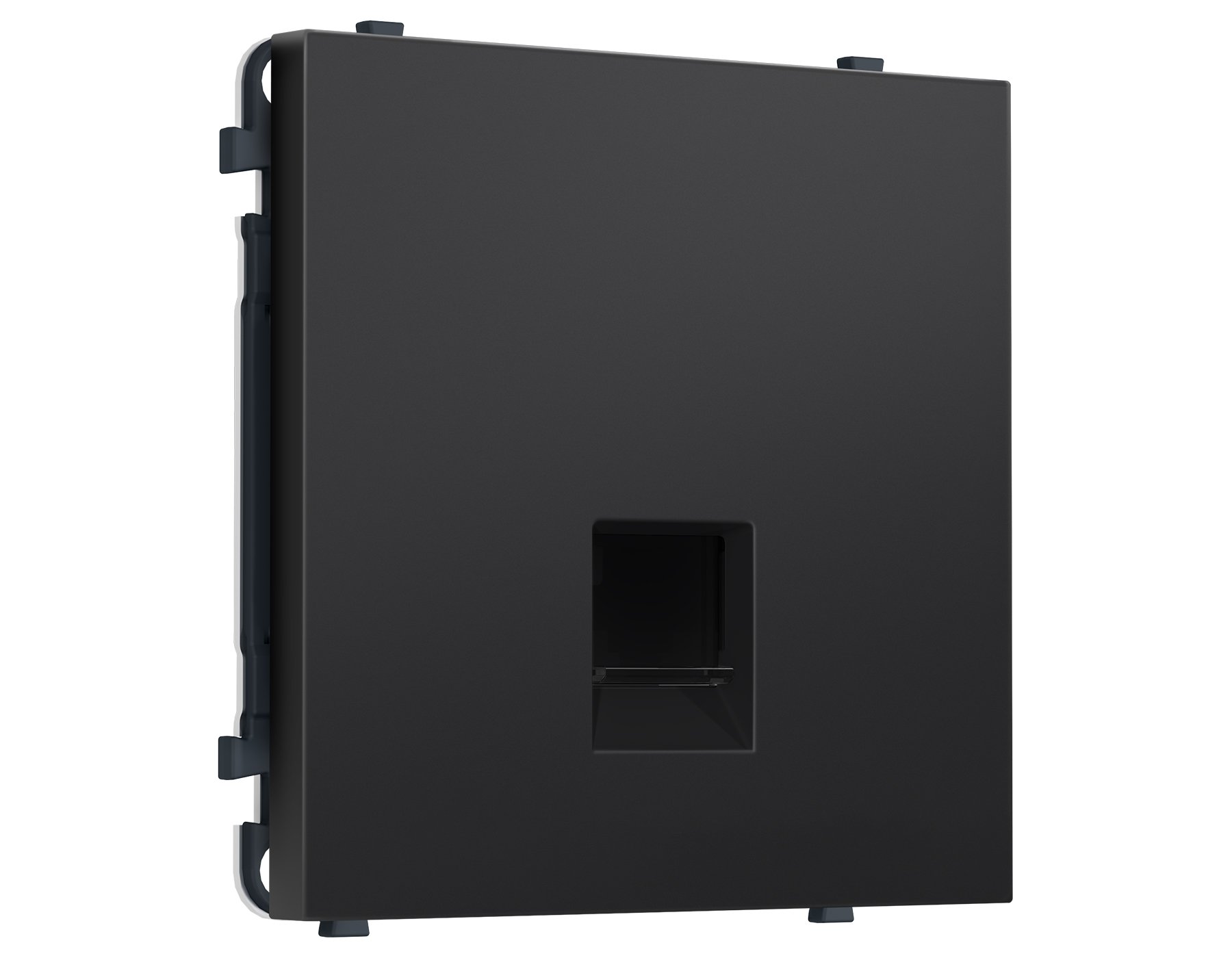 MS812010 MS812010 Комплект механизма компьютерной розетки SIGMA Черный матовый RJ-45 (8P8C) CAT6 с/ш QUANT PRO (SP8120, PR188)