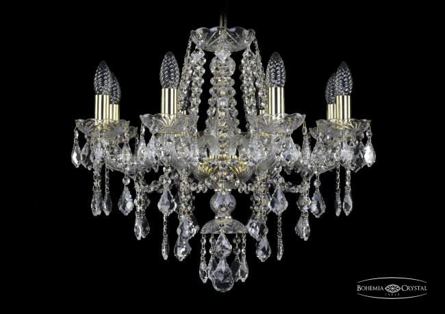 1415/8/200 G Leafs Подвесная хрустальная люстра 1415 Bohemia 1415/8/200 G Leafs