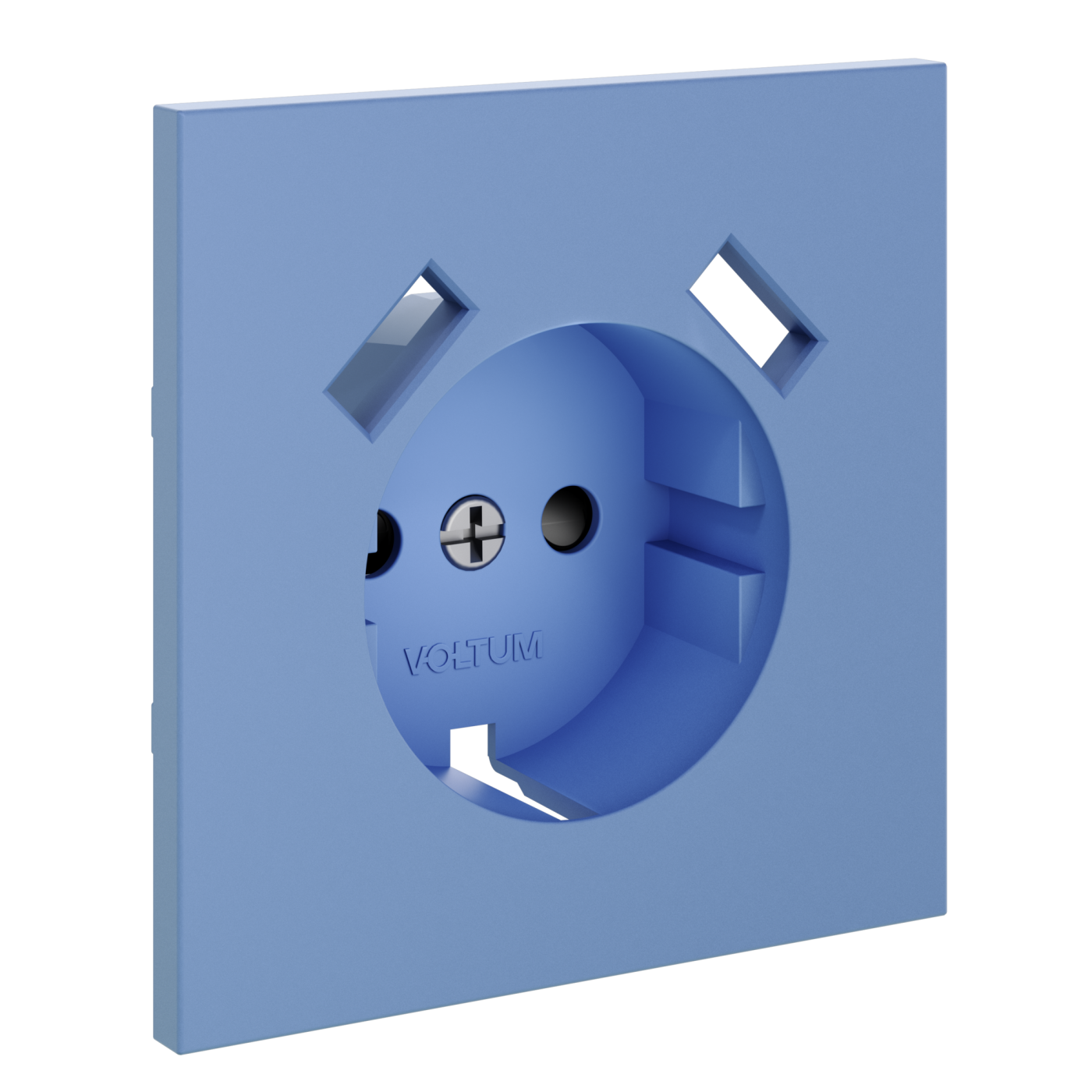 Накладка для розетки с заземлением и защитными шторками, с USB A+A, S70 (деним)