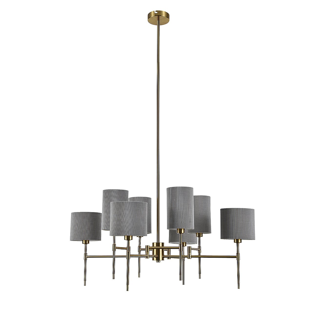 V000537 Люстра на штанге Indigo Plisse V000537 13033/8R Brass