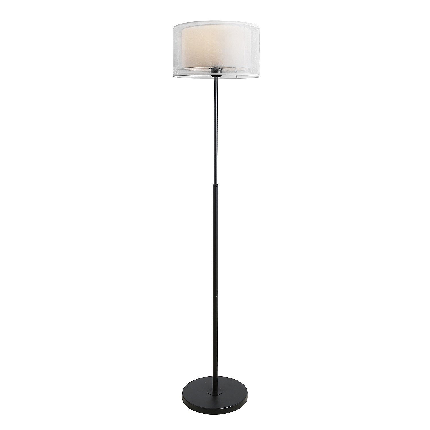 11157/1F BK WT+WCL Торшер ЭкономСвет 11157 11157/1F BK WT+WCL