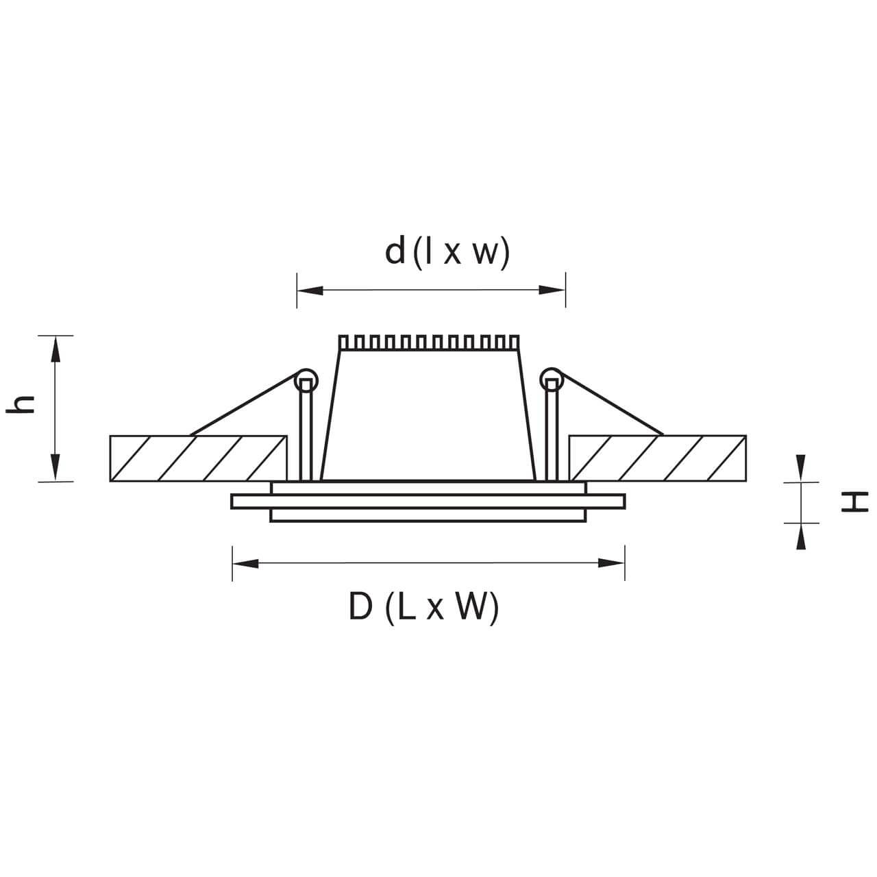 VLS-705R-6W-WH-Wh Встраиваемый светильник Elvan VLS-705R-6W-WH-Wh