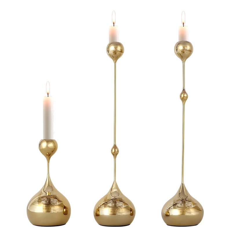 6916 M GD Подсвечник ArtHomeDecor DROP 6916 M Gold
