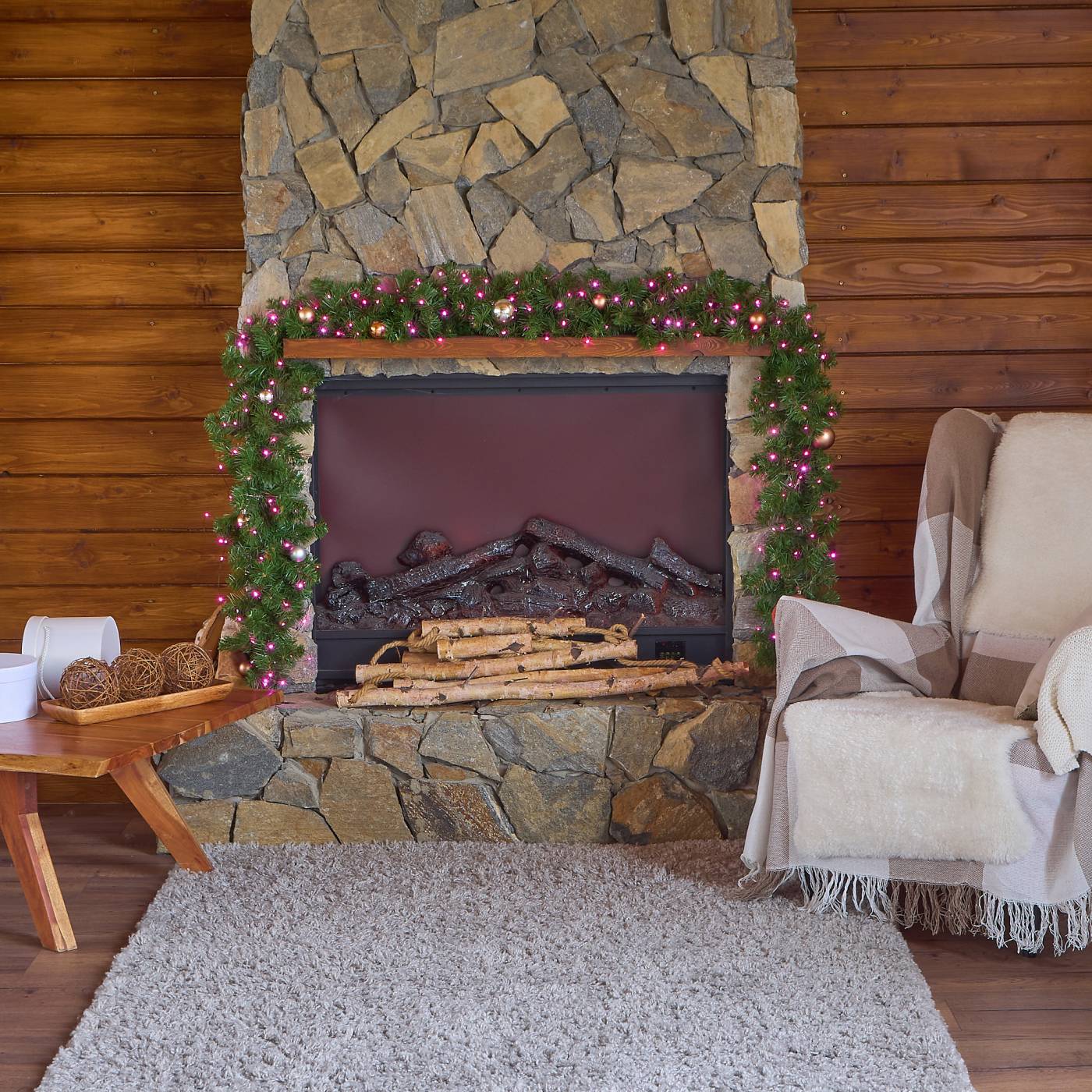 Гирлянда Uniel ULD-S2000-200/DGA PINK IP20 DEW