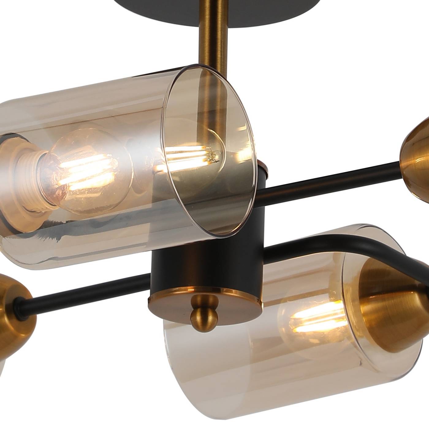Потолочная люстра ILLUMICO IL8243-4COU-79 BK BR