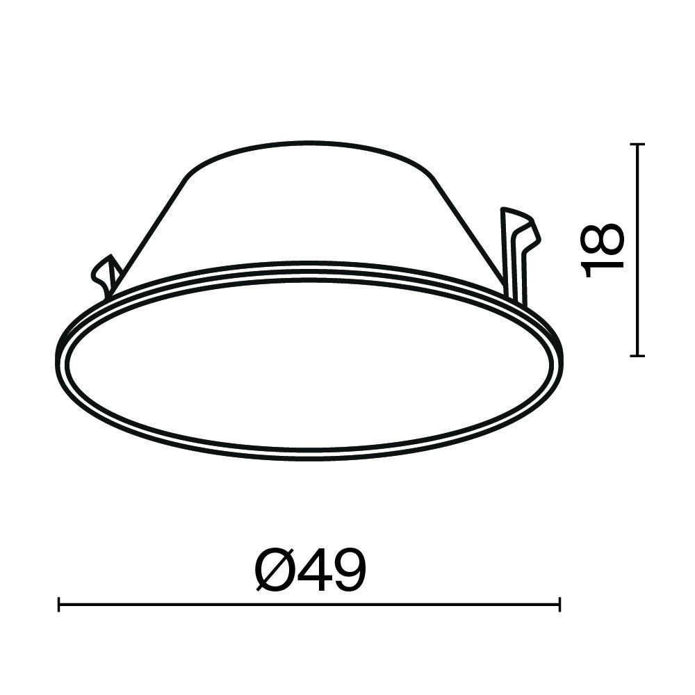 Ring057-7-MG Декоративная рамка-отражатель для серии Wise Maytoni Downlight Ring057-7-MG