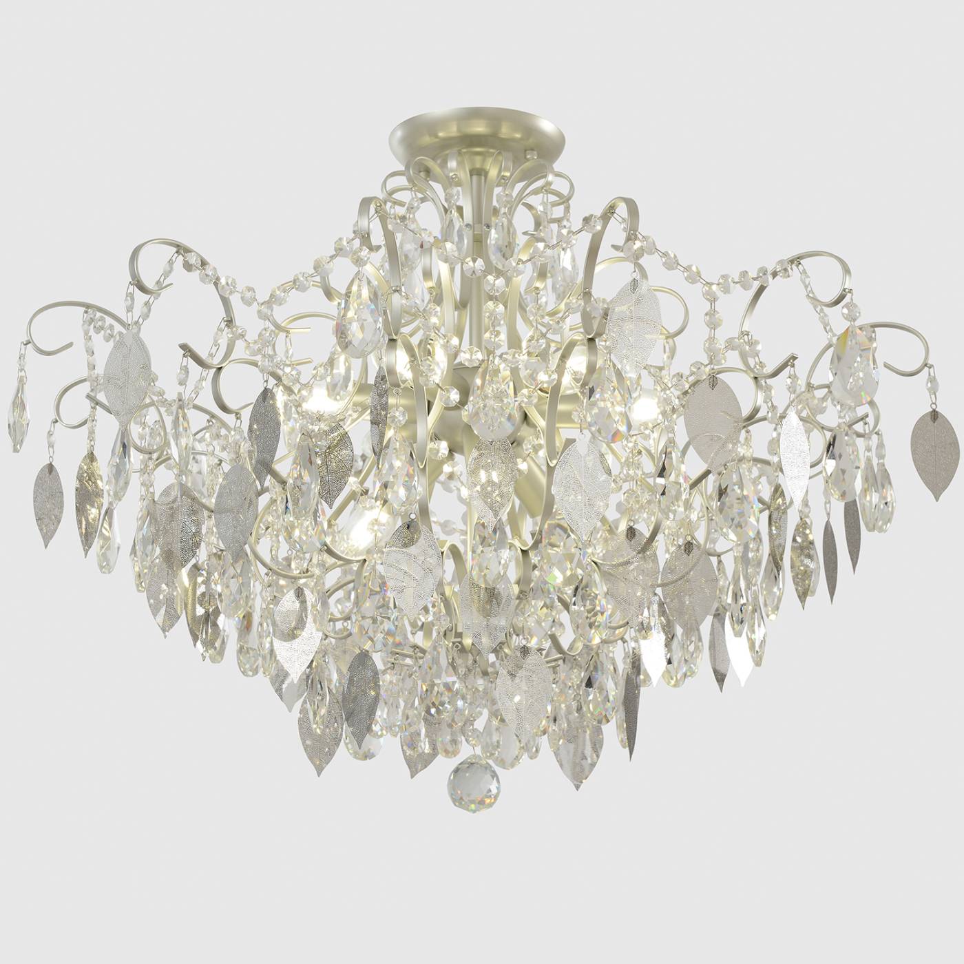 ESMIRALDA PL9 SILVER Потолочная люстра Crystal Lux Esmiralda ESMIRALDA PL9 SILVER