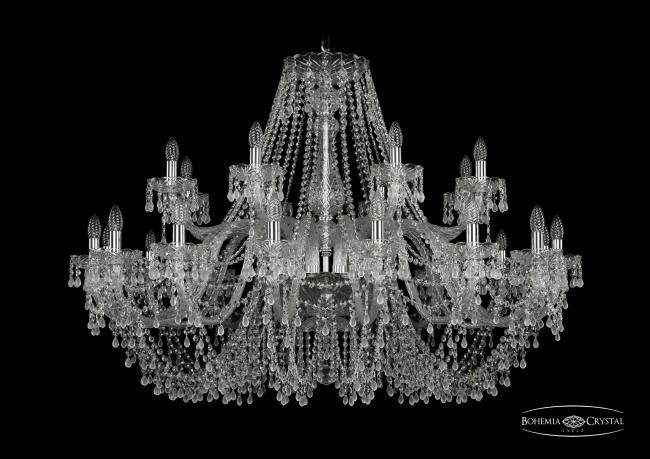 Подвесная хрустальная люстра 1410 Bohemia 1410/16+8/460 Ni V0300