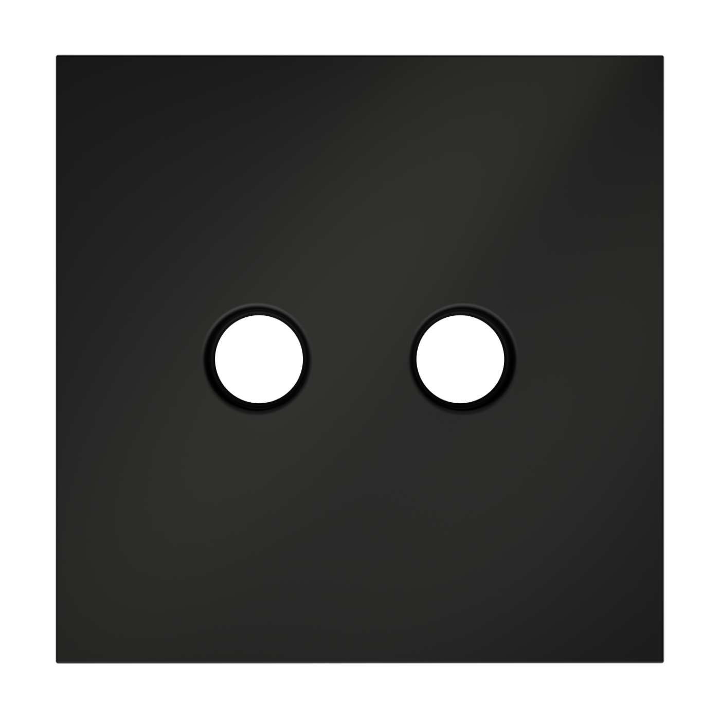 Накладка для розетки телевизионной оконечной TV+SAT, S70 (черный матовый)