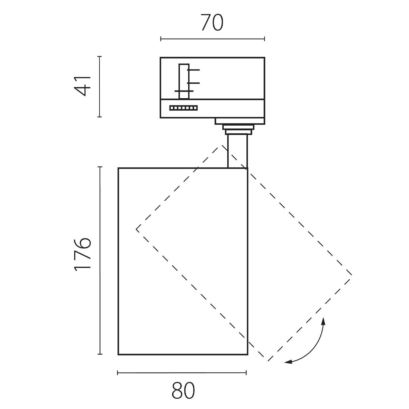 Трековый светильник Lightstar Canno Pro C4306QT