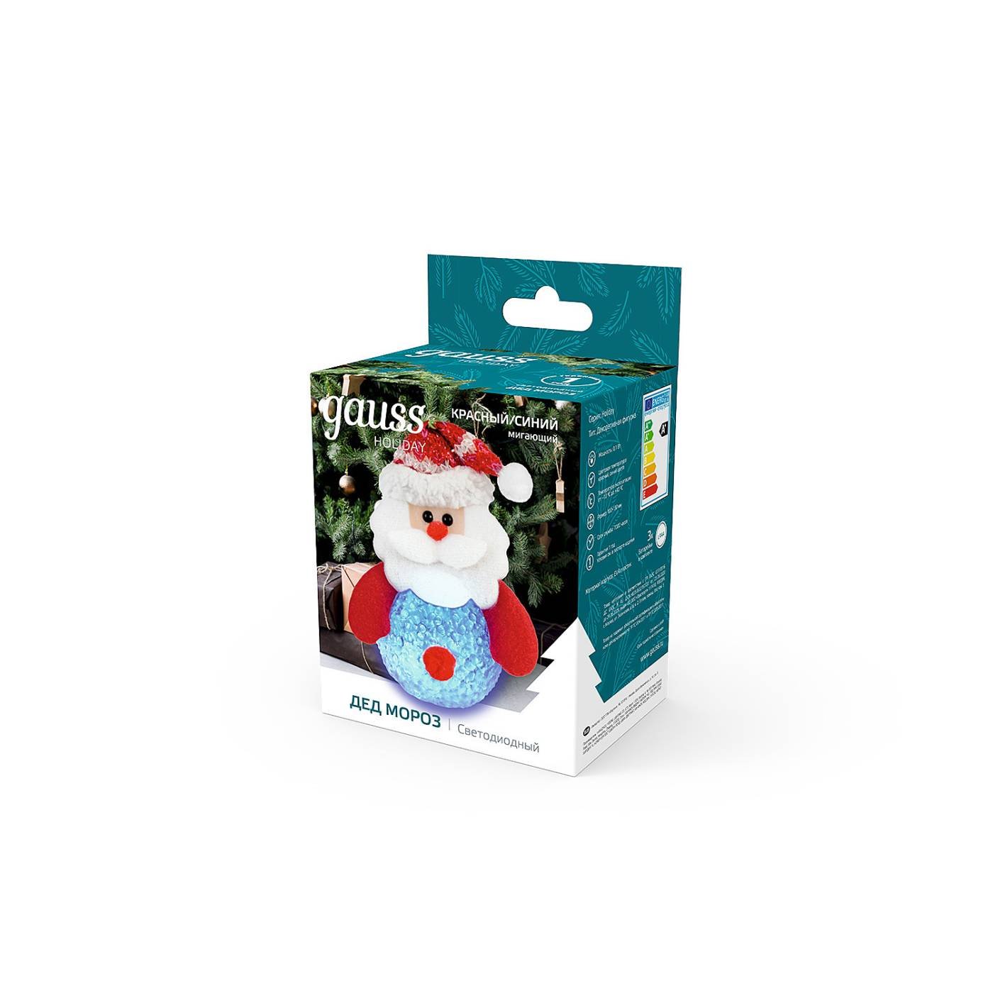 Светильник декоративная фигурка светодиодная Дед Мороз Gauss HL HL001