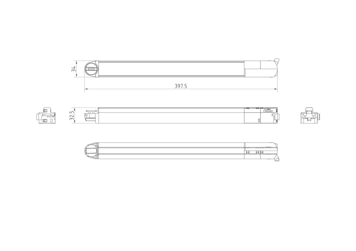 TR000-1-10W4K-W Трековый светильник Maytoni Single phase track system TR000-1-10W4K-W