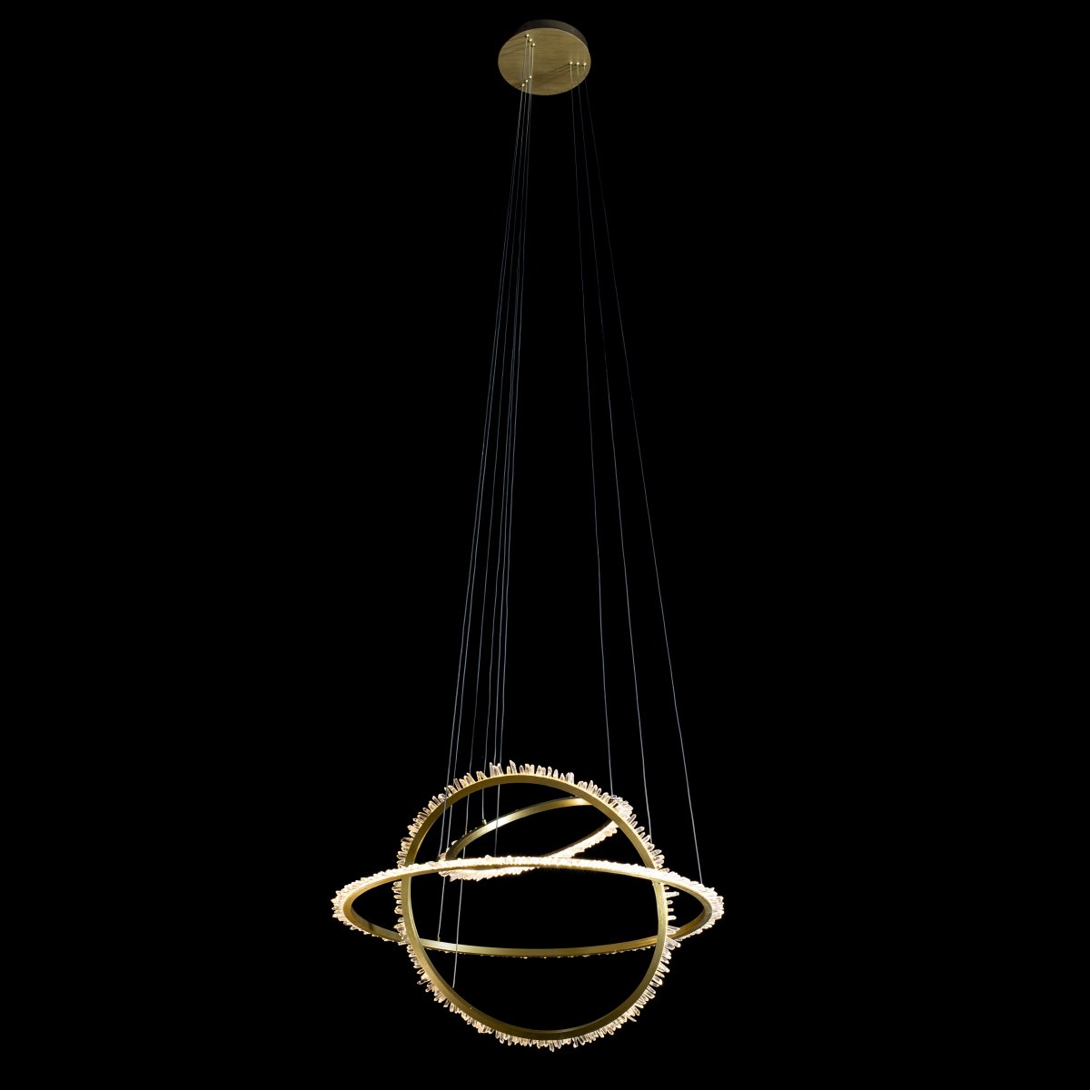 MD20020154-3A satin gold Подвесная люстра Delight Collection Quartz Halo MD20020154-3A satin gold
