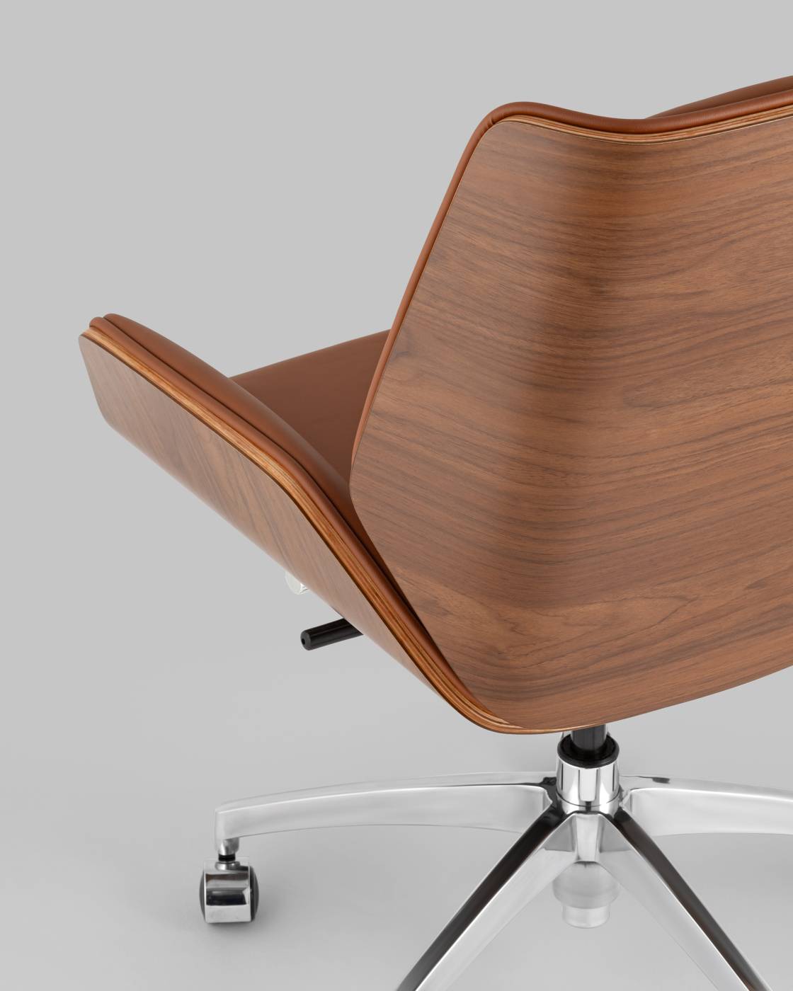 Кресло офисное Stool Group Crown A312-A 8383-14 walnut back