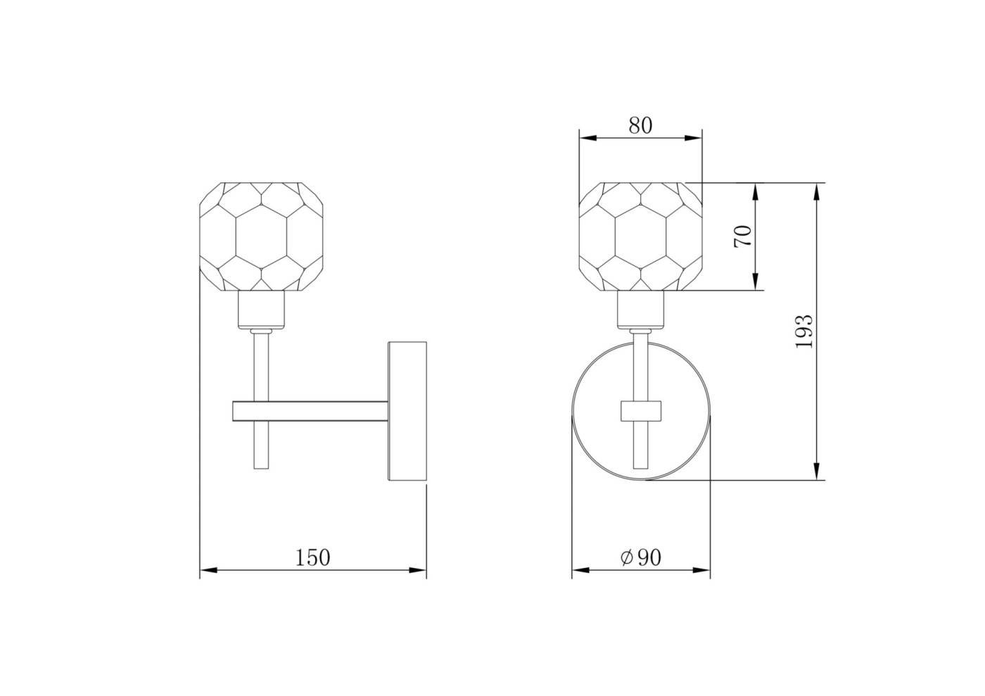 Настенное бра Freya Grace FR5114WL-01BZ