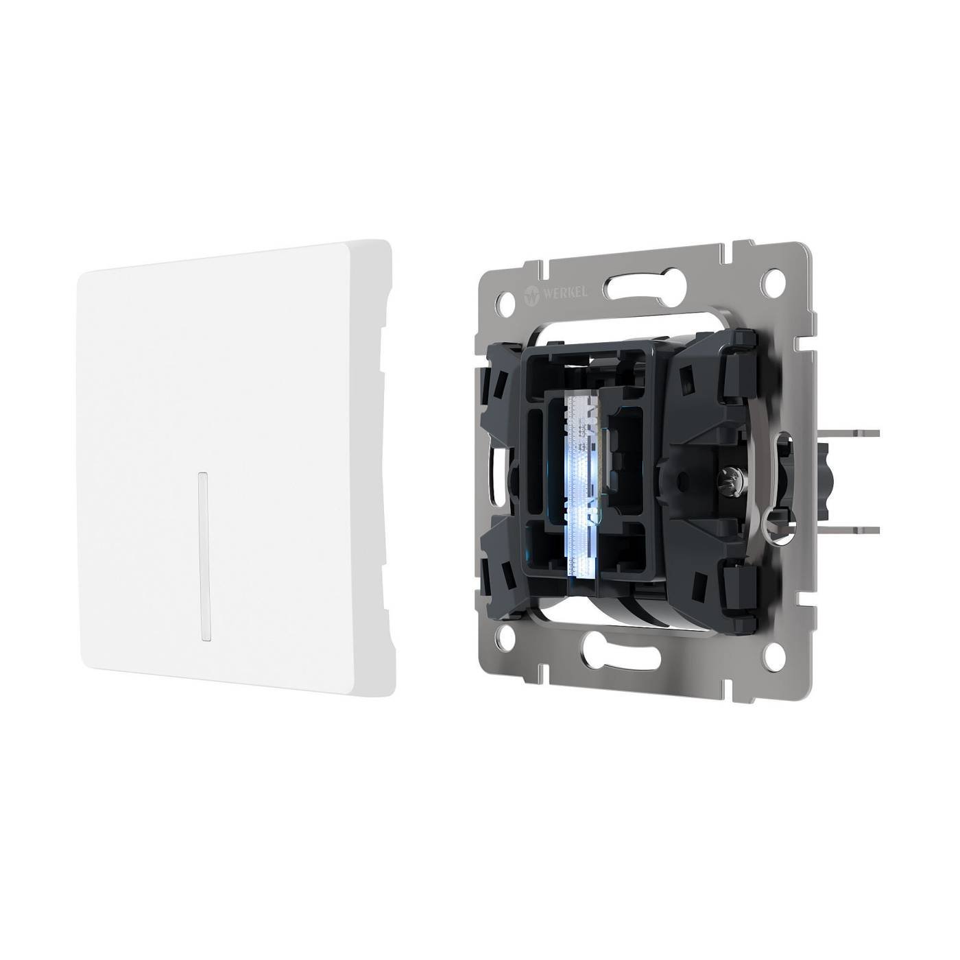 Блок LED подсветки для выключателя Werkel Блок подсветки голубой W8020102/ Блок LED подсветки для выключателя 10 шт. (голубой)