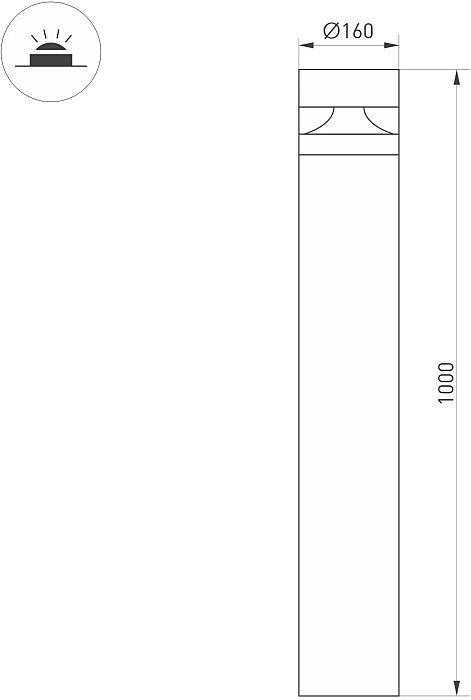 Уличный наземный светильник Arlight Guide 047690
