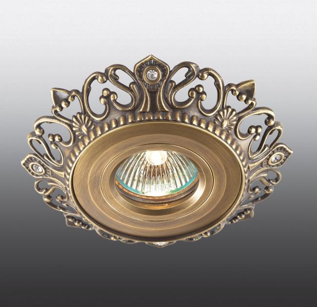 Встраиваемый светильник с узорами Vintage 369939 Novotech
