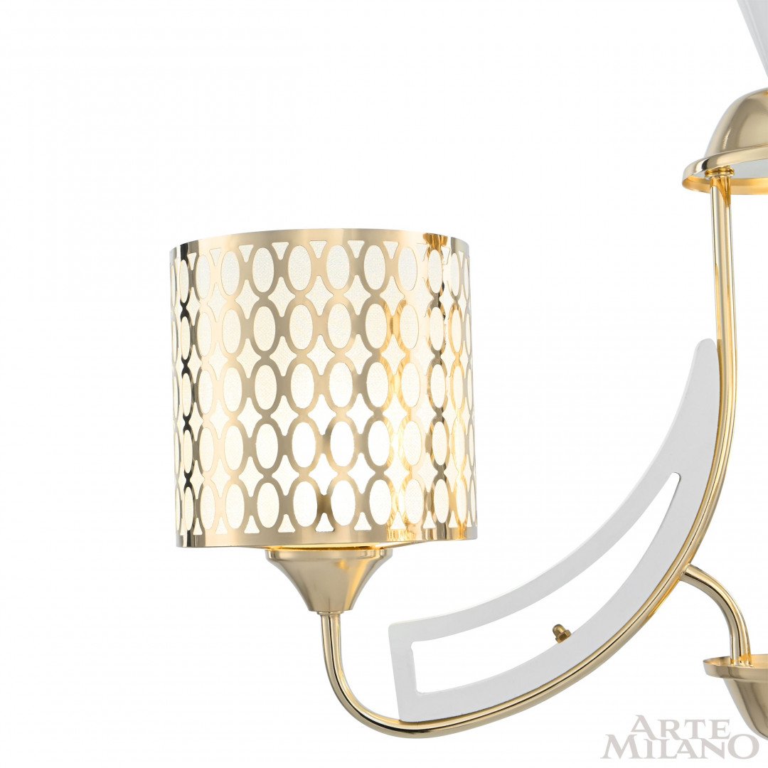 303387/3 Wh/Gd Подвесная люстра Arte Milano Florentia-3387 303387/3 Wh/Gd