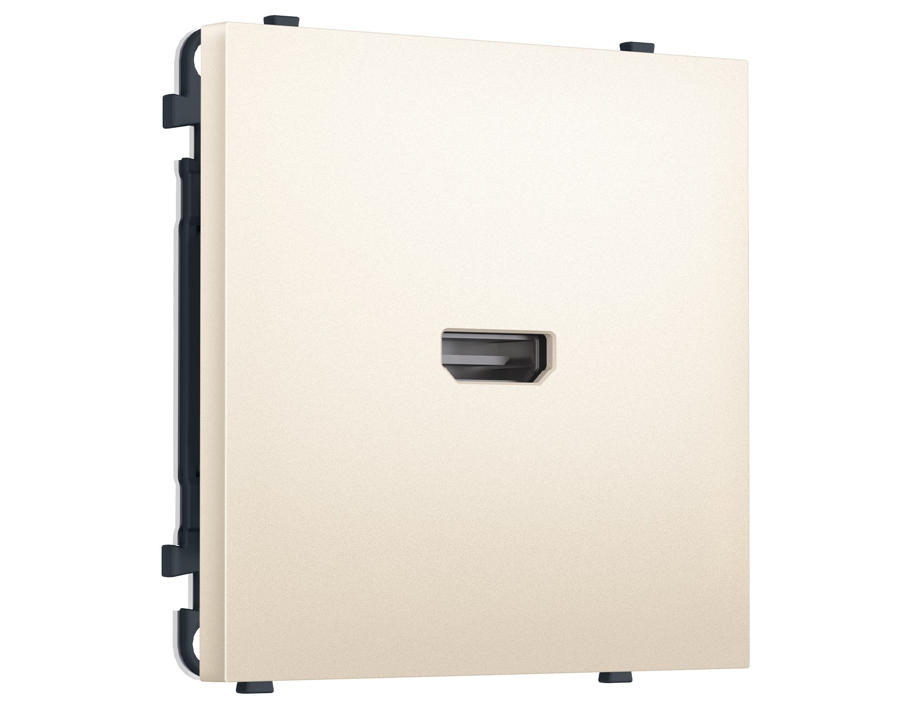 MS254030 MS254030 Комплект механизма розетки HDMI 2.1 SIGMA Жемчужно-кремовый 30V/900MS 4K-120HZ 8K-60Hz QUANT PRO (SP2540, PR223)