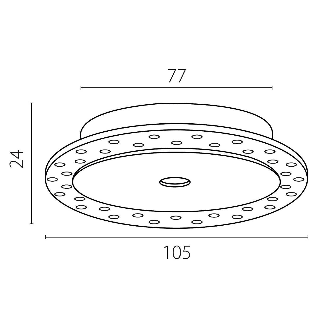 Рамка скрытого монтажа плоская д/светильников 0742х6 Lightstar Spira 074206-02