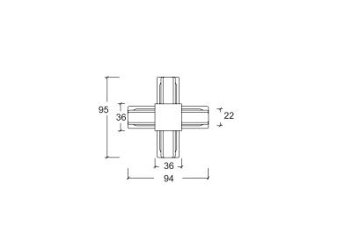 Коннектор Однофазный трек SWG Standard 00-00002032