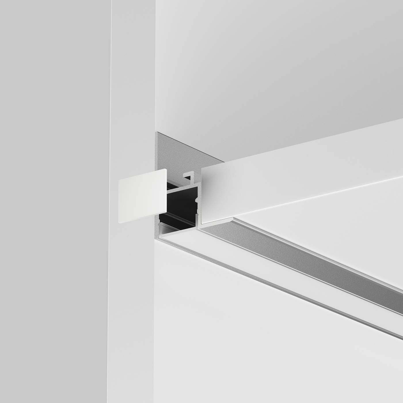 642053 Комплект заглушек (для профиля 26х30) 2 шт., Maytoni Встраиваемый с накладным фланцем профиль 642053