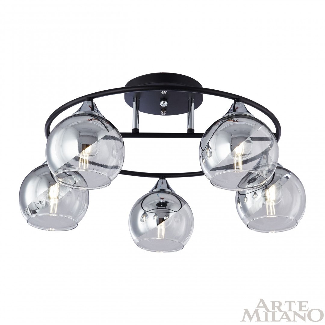 Потолочная люстра Arte Milano AMALFI 322403/5 BK+CR
