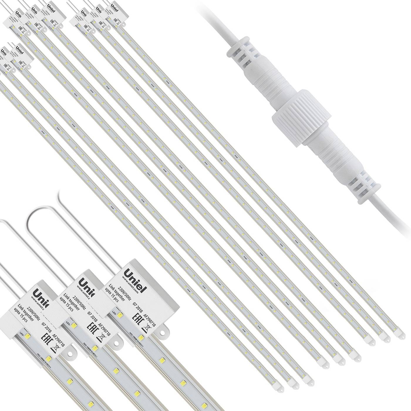 Светильник для растений светодиодный линейный, 1200мм Uniel ULY-P91-20W/SPFR/K IP65 AC220V CLEAR KIT09