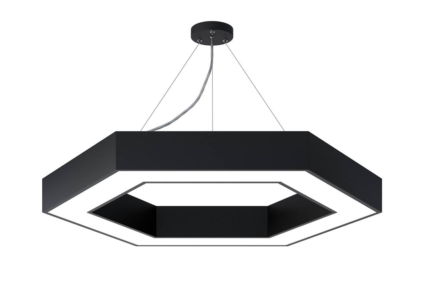 Светильник подвесной ЭРА Hexagon SPO-124-B-40K-051