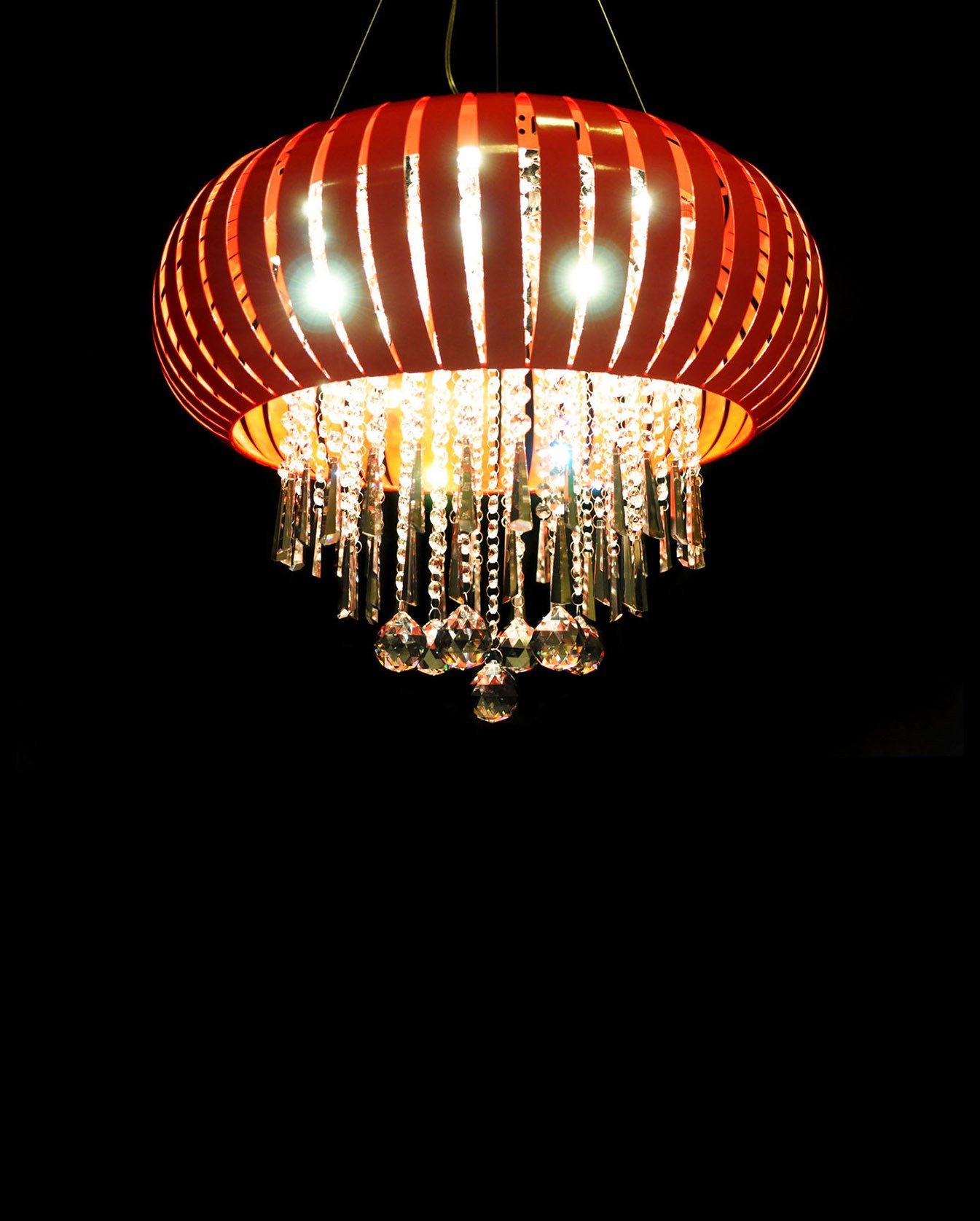 LDP 878 RD Подвесная хрустальная люстра Armada Lumina Deco LDP 878 RD