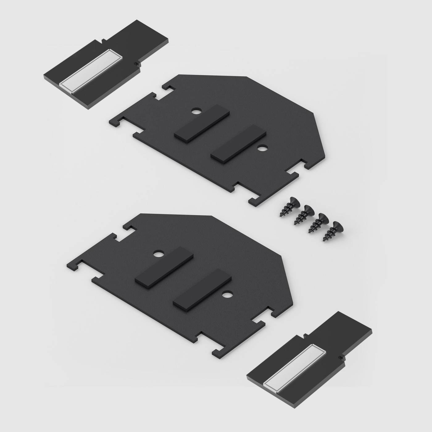 Заглушка Slim Magnetic Elektrostandard Slim Magnetic Комплект заглушек для шинопровода в натяжной потолок: торцевая и внутренняя (черный) 85233/00